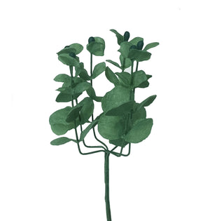 Seiden-Eukalyptus Blatt ⌀ 20 mm Rispe ⬍ 45 mm 1 Bund