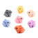 Mini-Häschen bunt sortiert Resin 16x20mm 5 Stück