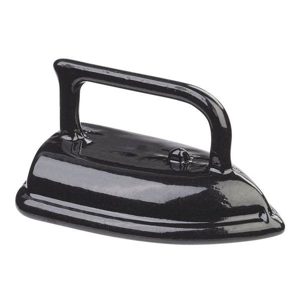Miniatur Bügeleisen aus Metall schwarz 2x1,2x1,1cm 1 Stück