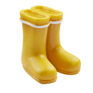 Miniatur Gummistiefel Polyresin gelb 4x3x3,5cm 1 Stück