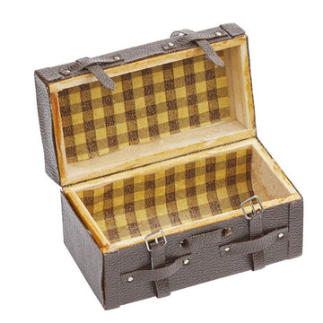 Miniatur Koffer zum Öffnen Kunstleder 5,8x3x3,1cm 1 Stück