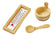 Miniatur Sauna Zubehör Set 3-teilig Polyresin braun 3-6cm