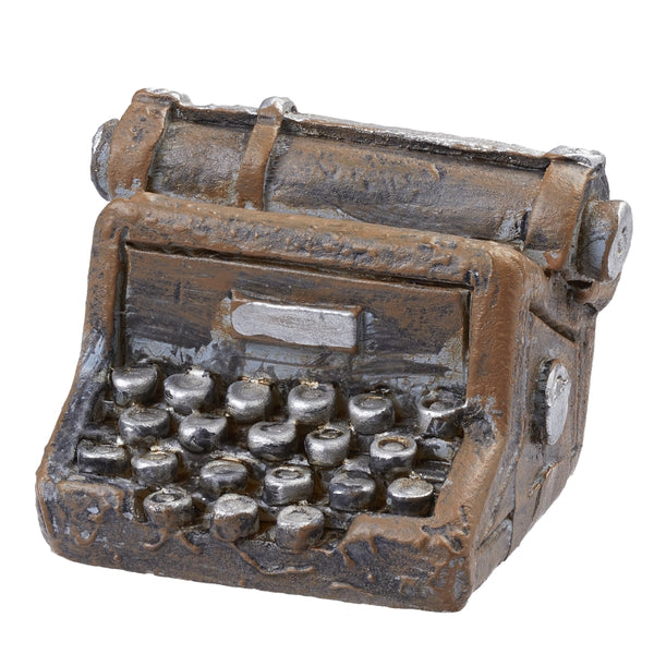 Miniatur Schreibmaschine Polyresin braun 2,5cm 1 Stück