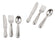 Miniatur Besteck-Set 12 teilig silberfarbig 2cm