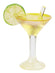 Cocktailglas Miniatur Martini-Glas 4cm