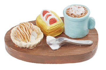 Miniatur Frühstücks-Brett 4,5cm 1 Stück