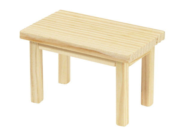 Miniatur Holztisch rechteckig natur 8x5x5cm