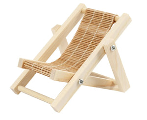Miniatur Liegestuhl aus Holz 9,5 cm B 7,5 cm 1 Stück