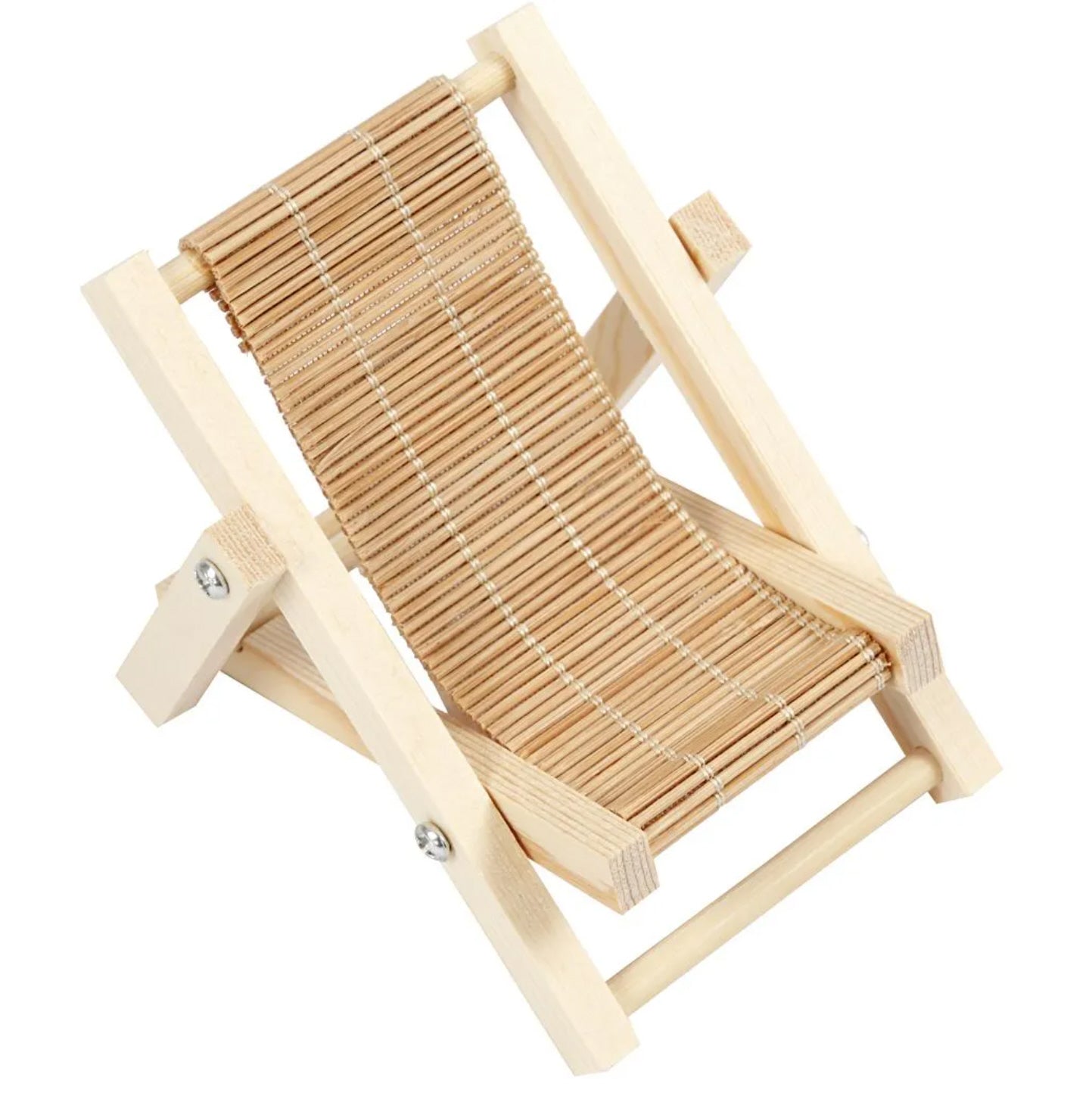 Miniatur Liegestuhl aus Holz 9,5 cm B 7,5 cm 1 Stück