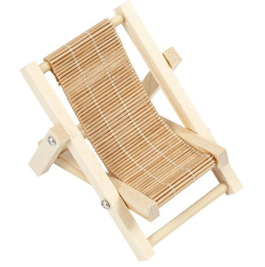 Miniatur Liegestuhl aus Holz 9,5 cm B 7,5 cm 1 Stück