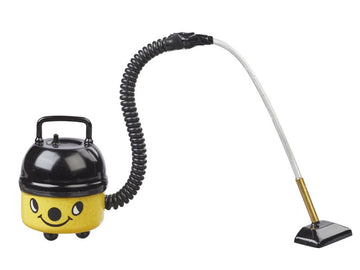 Miniatur Staubsauger mit Gesicht gelb/schwarz 4cm