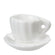 Miniatur Kaffeetasse 1,8cm weiß Keramik