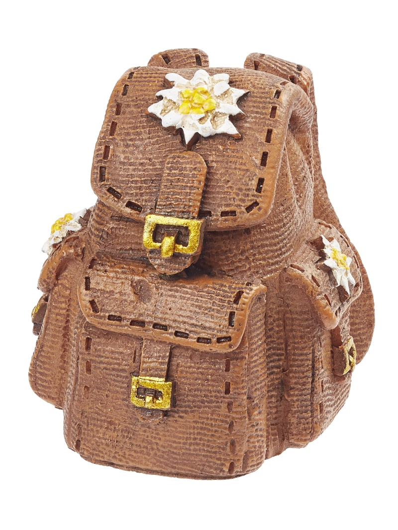 miniatur wanderrucksack Miniatur Rucksack mit Edelweiß 3cm
