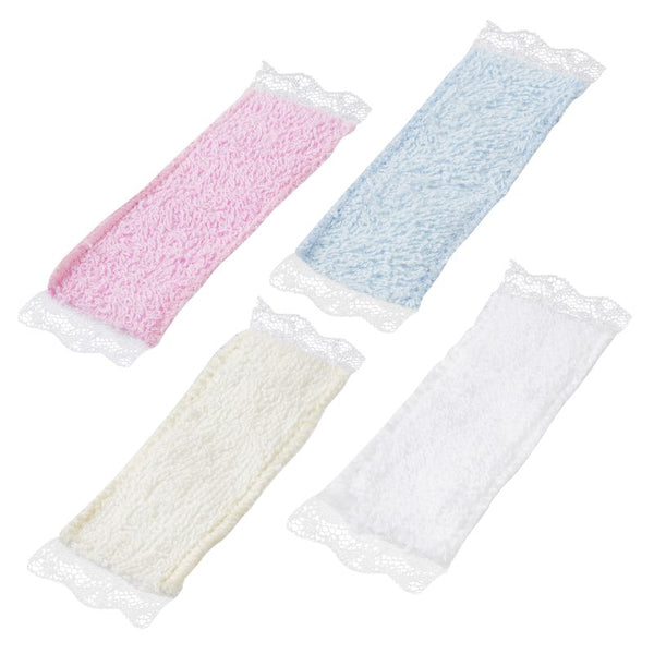 Miniatur Bade-Tücher Set farbig sortiert 3,5x9cm 4 Stück
