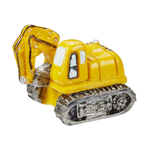 Miniatur Bagger aus Polyresin gelb 3x2,5cm 1 Stück