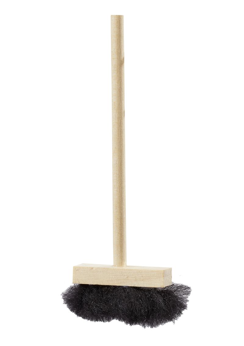 Miniatur Besen braun 9cm 1 Stück