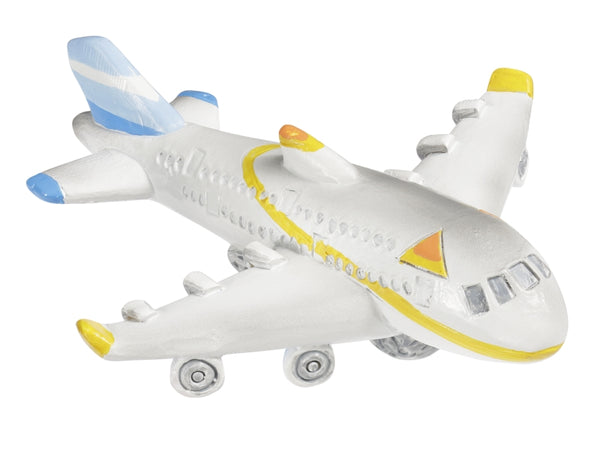 Miniatur Flugzeug aus Polyresin weiß 9cm 1 Stück