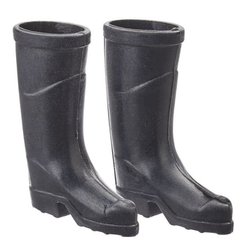 Miniatur Gummistiefel Paar schwarz 2,5x3,5cm