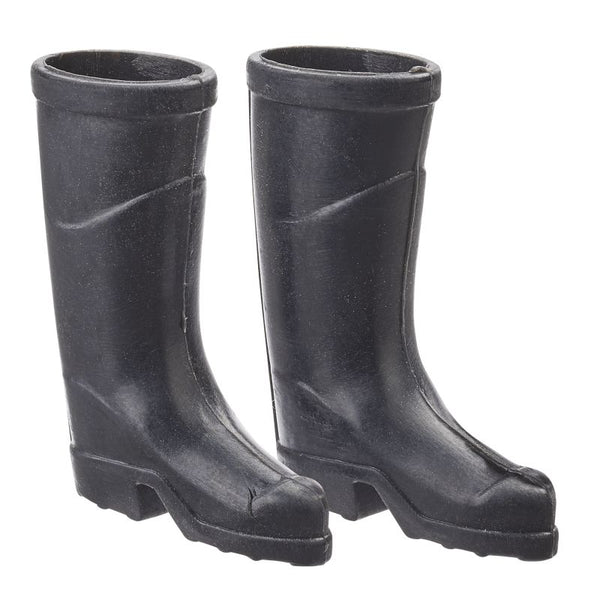 Miniatur Gummistiefel Paar schwarz 2,5x3,5cm