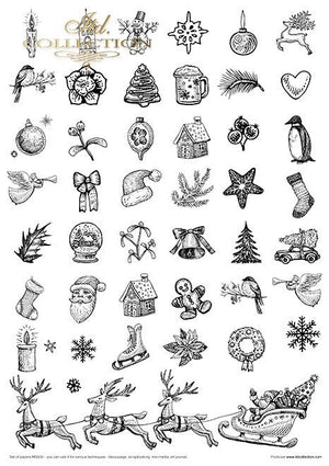 Mixed Media Set Santas Toy Factory ITD Collection 210x297mm 11 Blatt