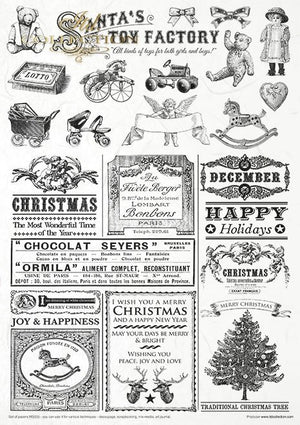 Mixed Media Set Santas Toy Factory ITD Collection 210x297mm 11 Blatt