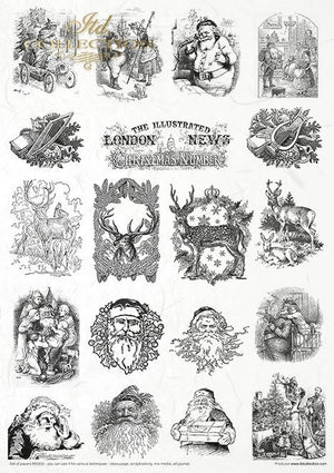 Mixed Media Set Santas Toy Factory ITD Collection 210x297mm 11 Blatt