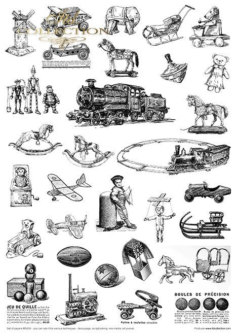 Mixed Media Set Santas Toy Factory ITD Collection 210x297mm 11 Blatt