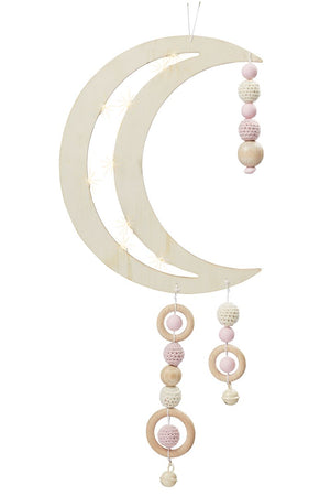 Mobile Mond Holzrahmen 24cm