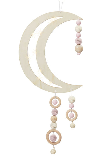 Mobile Mond Holzrahmen 24cm