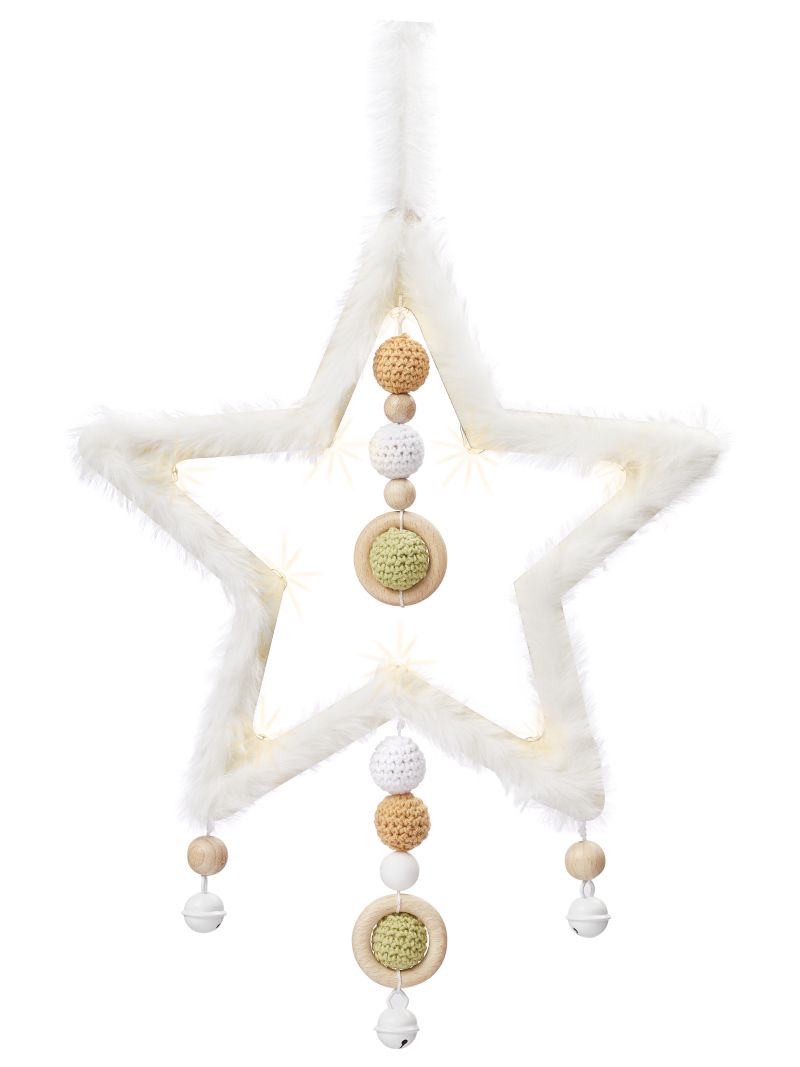 Mobile Stern Holzrahmen 24cm