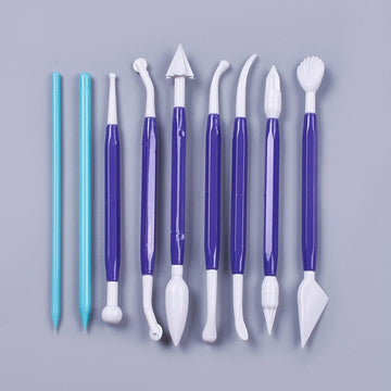 Modellierwerkzeug Set 10-teilig Kunststoff