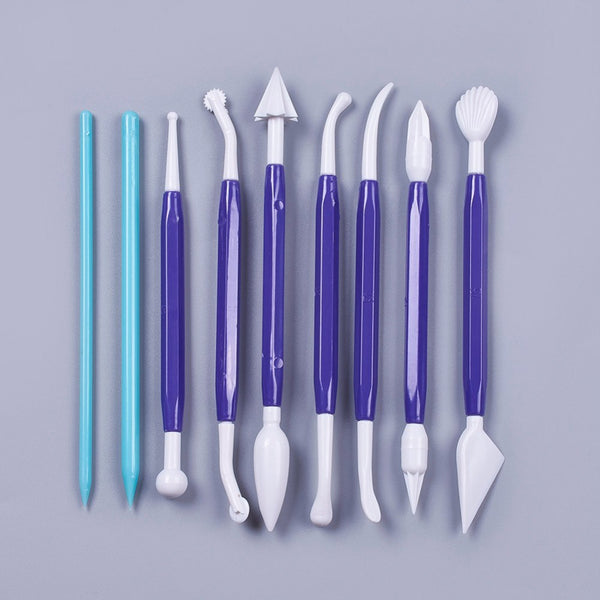 Modellierwerkzeug Set 10-teilig Kunststoff