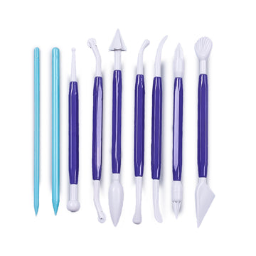 Modellierwerkzeug Set 10-teilig Kunststoff