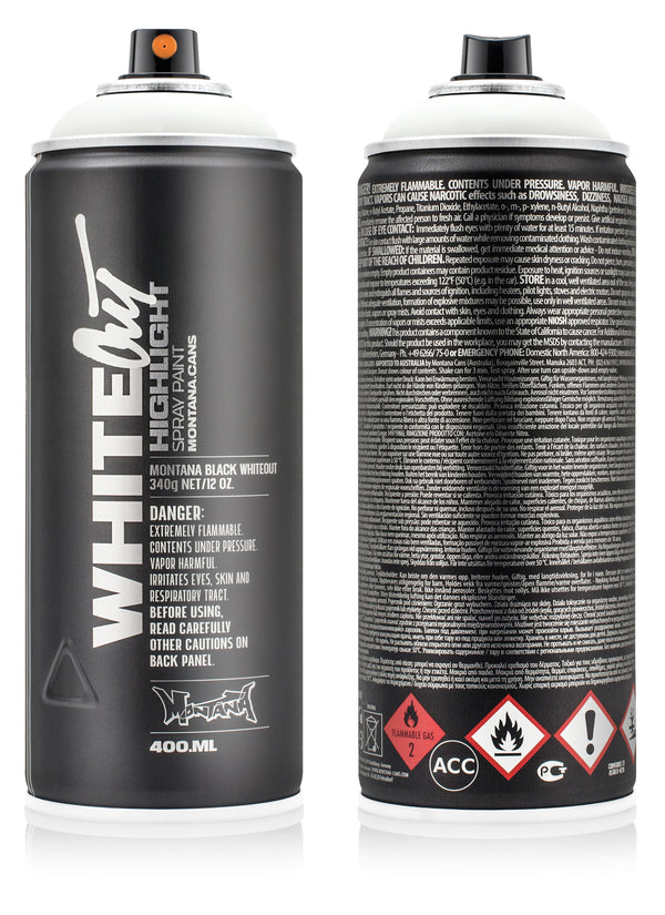 Montana Cans Whiteout/Blackout Sprühfarbe 400ml
