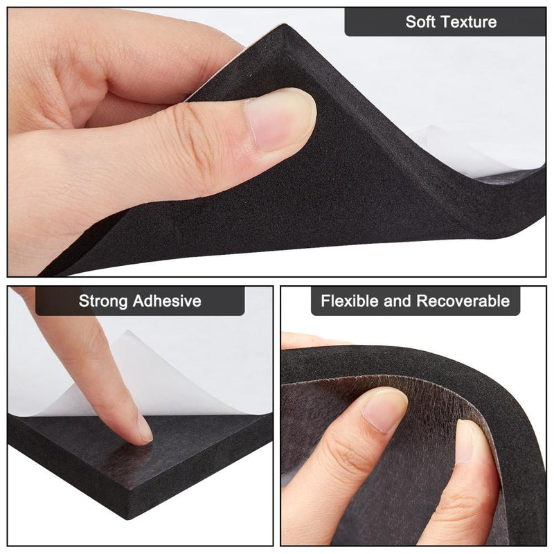 Blatt Schaumstoffpapier Moosgummi selbstklebend15x15x1,3cm 1 Stück