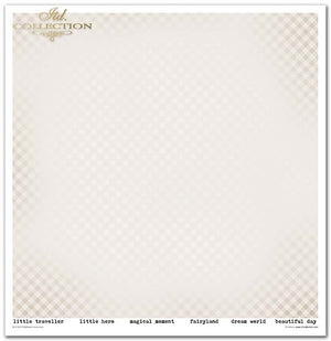 Scrapbooking Papier Set Kindheitserinnerungen blau 10 Bögen 31x32cm 200g/m²