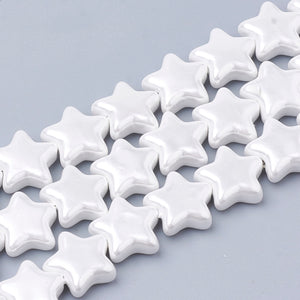 Sternchen Muschelperlen 15x5mm 8 Stk./Btl