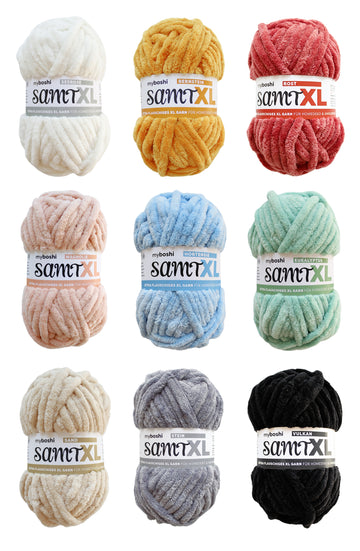MyBoshi Samt XL Chenillegarn extra flauschiges 40m 100g
