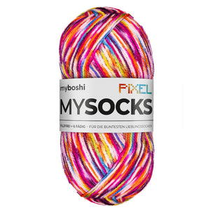 MyBoshi Mysocks Pixel Sockenwolle Aloeveraduft 6-fädig 150g/390m