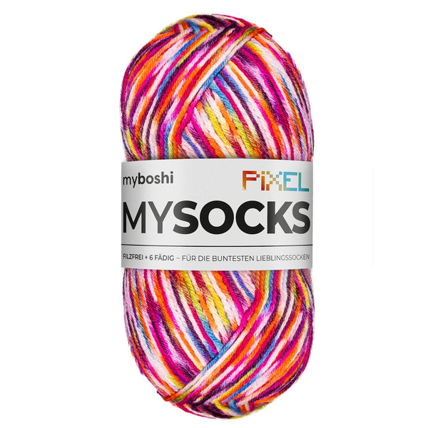 MyBoshi Mysocks Pixel Sockenwolle Aloeveraduft 6-fädig 150g/390m