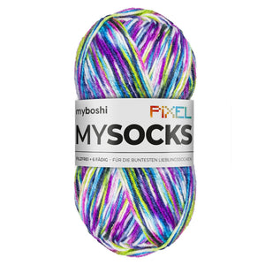 MyBoshi Mysocks Pixel Sockenwolle Aloeveraduft 6-fädig 150g/390m