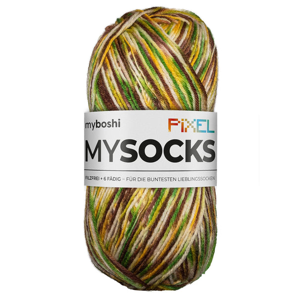 MyBoshi Mysocks Pixel Sockenwolle Aloeveraduft 6-fädig 150g/390m