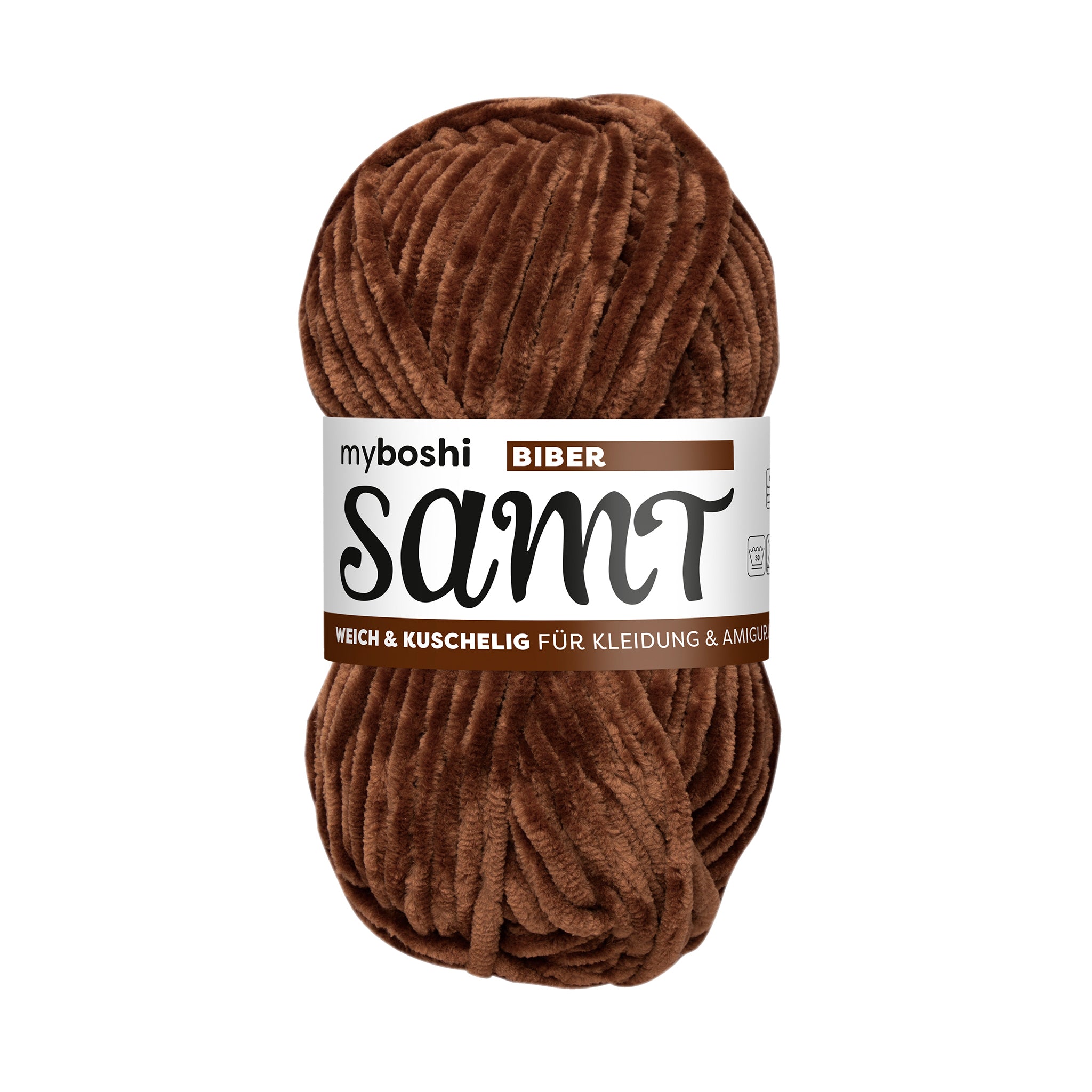 MyBoshi Samt Chenillengarn 100% Polyester 100m 100g