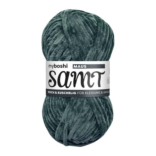 MyBoshi Samt Chenillengarn 100% Polyester 100m 100g