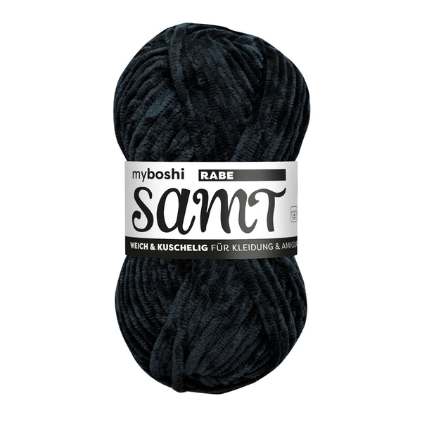 MyBoshi Samt Chenillengarn 100% Polyester 100m 100g