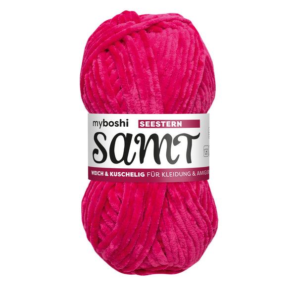 MyBoshi Samt Chenillengarn 100% Polyester 100m 100g