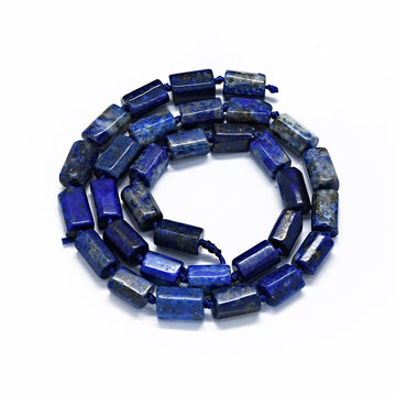 Lapislazuli Edelsteinperlen Quader 11–13 × 6–8 mm 29 Stück / Strang 40cm