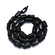 Natürlicher Turmalin Edelstein schwarz Perlenstrang 11-14x6-8mm 28-32 Stück /Strang 40cm