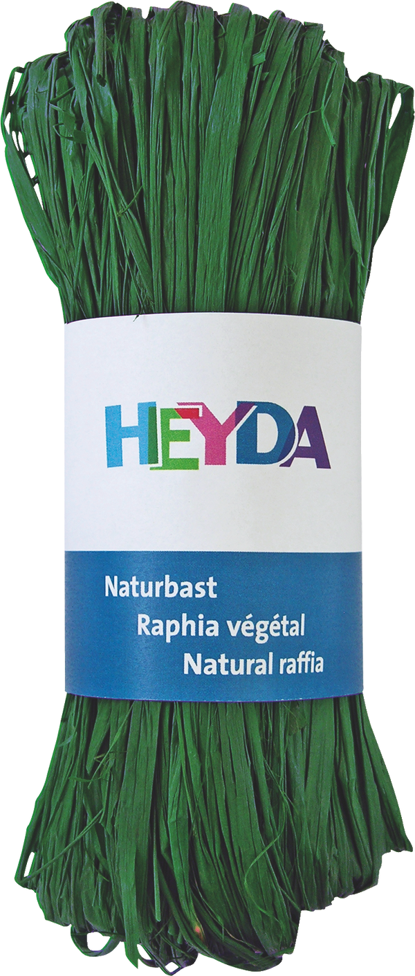 Naturbast gefärbt 50g