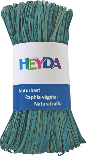 Naturbast gefärbt 50g